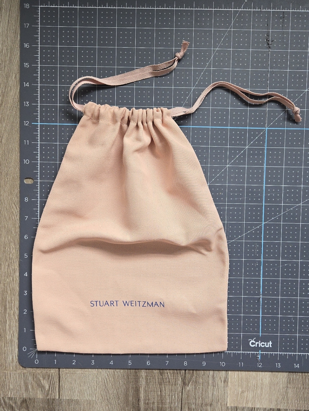 Stuart Weitzman Dust Bag Pink Drawstring Storage Bag Protector 14x10